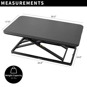 VIVO Adjustable Standing Desk Converter for Ergonomic Work