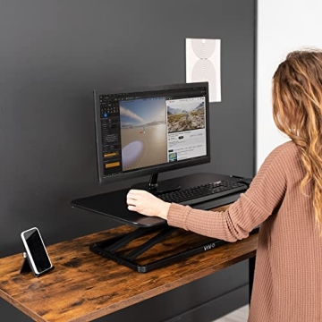 VIVO Adjustable Standing Desk Converter for Ergonomic Work