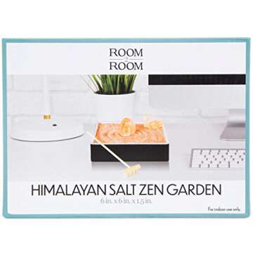 Tirrito Himalayan Pink Rock Salt Zen Garden with Rake