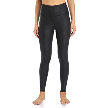 Colorfulkoala Women's High Waisted Faux Leather Leggings - Ultimate Comfort & Style