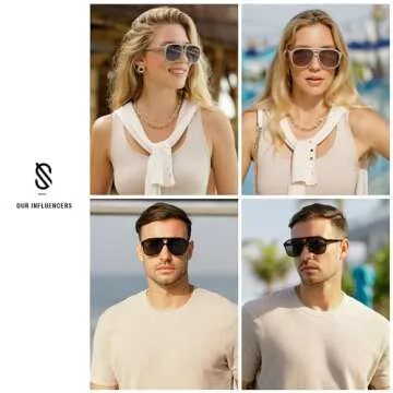 SOJOS Retro Large Aviator Sunglasses for Women Men Classic UV400 Oversized Aviators SJ2315, Wood Pattern/Brown