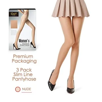 G&Y 3 Pairs Women's Control Top Pantyhose 20D