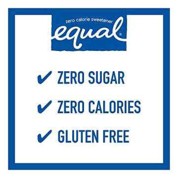 EQUAL 0 Calorie Sweetener, Aspartame and Acesulfame-K Sweetener Packets, Zero Calorie Sugar Alternative, Erythritol Free, 1000 Ct (Pack of 1)