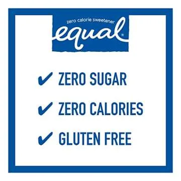 EQUAL 0 Calorie Sweetener, Aspartame and Acesulfame-K Sweetener Packets, Zero Calorie Sugar Alternative, Erythritol Free, 1000 Ct (Pack of 1)