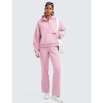 CRZ YOGA Oversized Fleece Lined Half Zip Hoodie