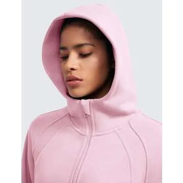 CRZ YOGA Oversized Fleece Lined Half Zip Hoodie