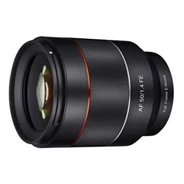 Samyang SYIO50AF-E 50mm F1.4 Full Frame Auto Focus Lens for Sony E-Mount, Black