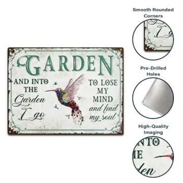 Rustic Gardener Gift for Women - Unique Garden Decor