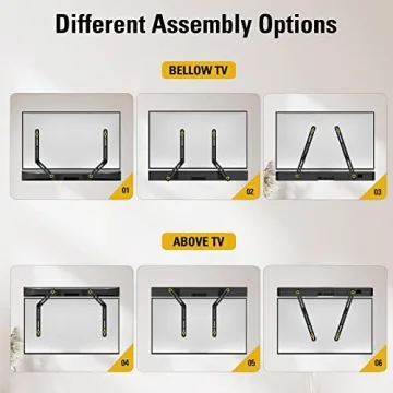 Mounting Dream Soundbar Mount Bracket for TV