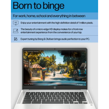 HP Chromebook 14 - Intel Celeron N4120, HD Display