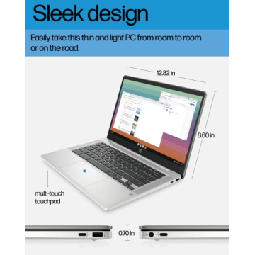 HP Chromebook 14 - Intel Celeron N4120, HD Display