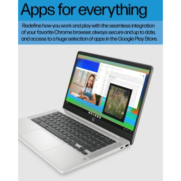 HP Chromebook 14 - Intel Celeron N4120, HD Display