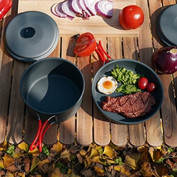 ALocs Camping Cookware Set for Outdoor Cooking Essentials