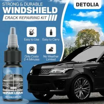 Detolia Windshield Repair Kit - Easy DIY Glass Repair for Cars