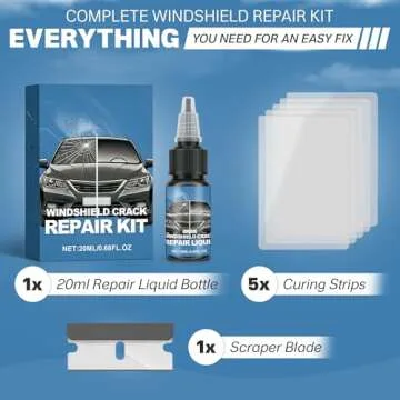 Detolia Windshield Repair Kit for Cracks and Chips