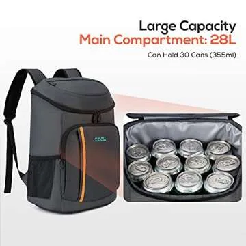 TOURIT Cooler Backpack 30 Cans Lightweight Insulated Backpack Cooler Leak-Proof for Men and Women