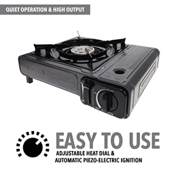Gas One Butane Stove 7650 BTU Portable Safe Cooking