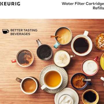 Keurig Water Filter Refill Cartridges, Replacement Water Filter Cartridges, Compatible with 2.0 K-Cup Pod Coffee Makers, 2 Count