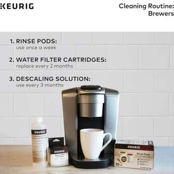 Keurig Water Filter Refill Cartridges, Replacement Water Filter Cartridges, Compatible with 2.0 K-Cup Pod Coffee Makers, 2 Count