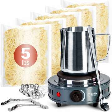 DIY Candle Making Kit with Soy Wax & Hot Plate (5lb)