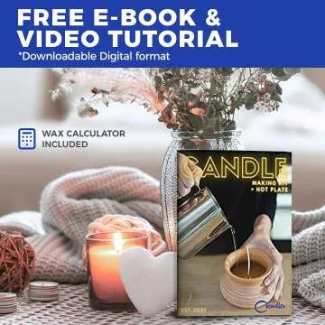 DIY Candle Making Kit with Soy Wax & Hot Plate (5lb)
