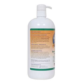 Grizzly Omega Health for Dogs & Cats, Wild Salmon Oil/Pollock Oil Omega-3 Blend