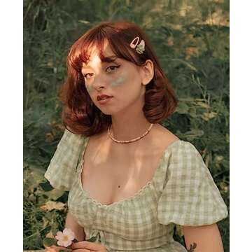 SOFYBJA Puka Shell Beaded Gemstone Choker Necklace Boho Dainty Stacked Necklace Handmade Jewelry for Women