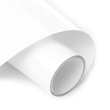12x5 White HTV Vinyl Roll for Crafts & Apparel Iron-On