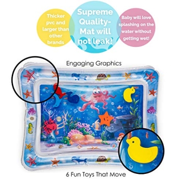 Splashin' Kids Fun Tummy Time Water Mat for Infants
