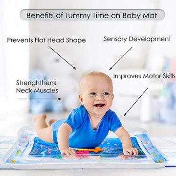 Splashin' Kids Fun Tummy Time Water Mat for Infants