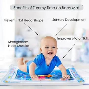 Splashin' Kids Fun Tummy Time Water Mat for Infants