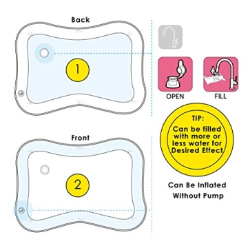 Splashin' Kids Fun Tummy Time Water Mat for Infants