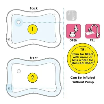 Splashin' Kids Fun Tummy Time Water Mat for Infants