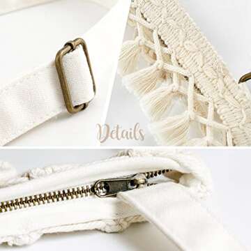 Mkono Clear Bag Stadium Approved, Boho Concert Purses for Women Cute Crossbody Festival Bag for Sport Events Festival Concert Accessories