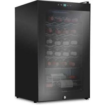 Ivation 24 Bottle Wine Cooler with Digital Control