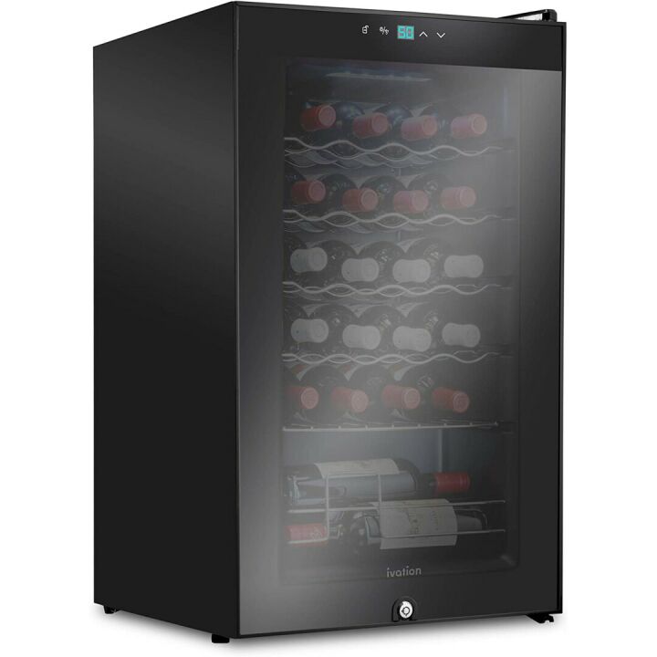 Ivation 24 Bottle Wine Cooler with Digital Control