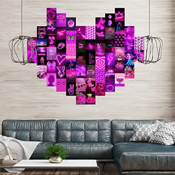 OPPEIN 60PCS Indie Aesthetic Wall Collage Kit for Teens