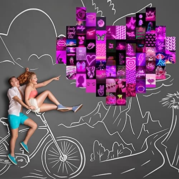 OPPEIN 60PCS Indie Aesthetic Wall Collage Kit for Teens