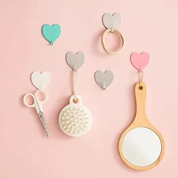 Beautiful Heart Shaped Wall Hooks for Home & Office