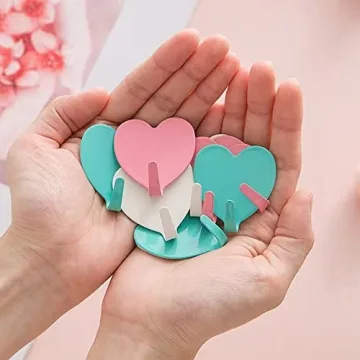 Beautiful Heart Shaped Wall Hooks for Home & Office