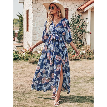 Chic ANRABESS Women’s Summer Boho Maxi Dress for Weddings