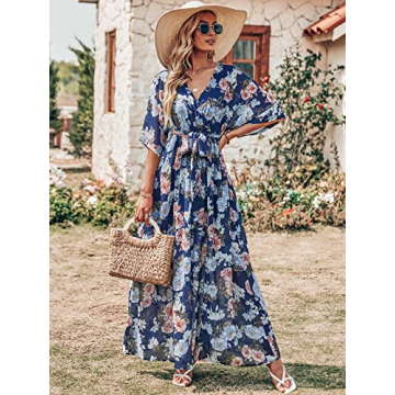 Chic ANRABESS Women’s Summer Boho Maxi Dress for Weddings