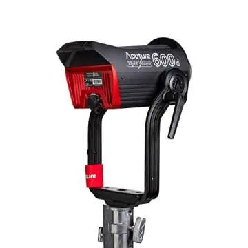 Aputure LS 600d Professional 600W Daylight-Balanced Daylight LED Video Studio Light (V-Mount), with 8 Built-in Lighting FX, 0-100% Brightness Control in 1% Step Increments, Support App Control