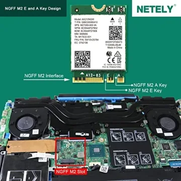 NETELY WiFi 6E AX210NGW Adapter with Bluetooth 5.2