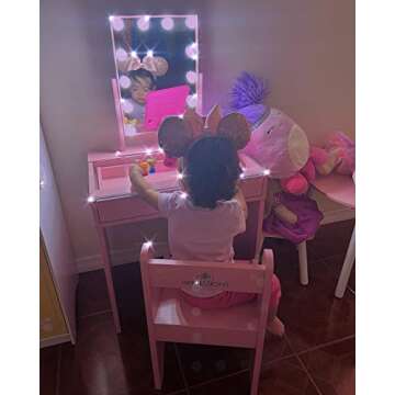 Hollywood Tri-Tone XL Makeup Mirror with LED Bulbs