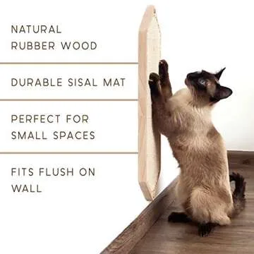 Wall Mounted Cat Scratcher for Indoor Cats and Kittens