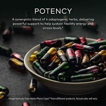 Gaia Herbs, Adrenal Health Daily Support Vegan Liquid Phyto Capsules - Stress Relief and Adrenal Fat...