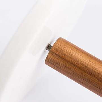 Paper Towel Holders- Marble Base 6" and Acacia Wood Stand 12" H-Heavy Solid Stable Natural -Home Countertop Organization-Kitchen Dinning Storage…