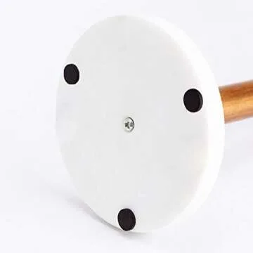 Elegant Acacia Wood Paper Towel Holder with Marble Base