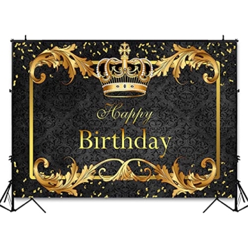 Avezano Prince Birthday Party Backdrop for Boys' Celebrations